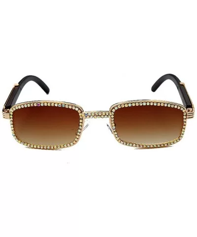 Diamond Sunglasses Vintage Eyeglasses Fashion - Brown - CH1926AW5S2 $9.02 Square