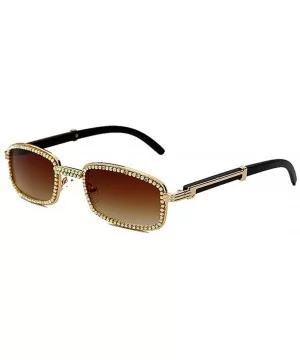 Diamond Sunglasses Vintage Eyeglasses Fashion - Brown - CH1926AW5S2 $9.02 Square