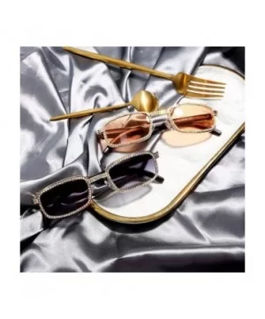 Diamond Sunglasses Vintage Eyeglasses Fashion - Brown - CH1926AW5S2 $9.02 Square