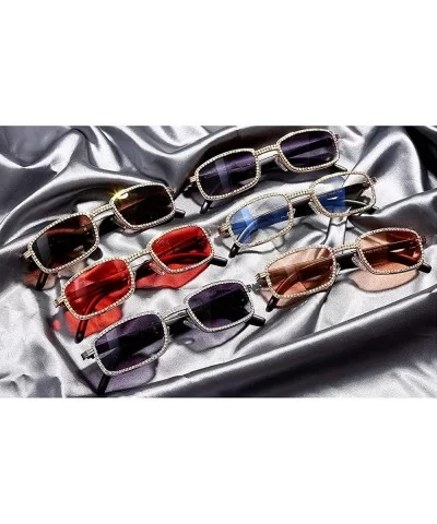 Diamond Sunglasses Vintage Eyeglasses Fashion - Brown - CH1926AW5S2 $9.02 Square