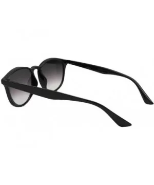 Semi Round Vintage Full Reading Lens Sunglasses R100 - Black Frame Gray Lenses - CK18G59EXRT $12.11 Round