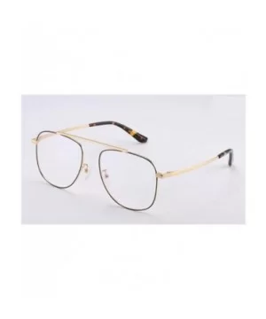 Retro metal frame glasses frame unisex fashion trend glasses frame - B - CZ18RY2QGXQ $48.34 Aviator