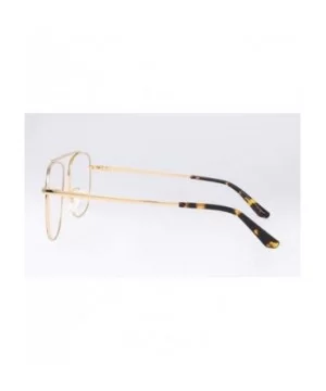 Retro metal frame glasses frame unisex fashion trend glasses frame - B - CZ18RY2QGXQ $48.34 Aviator