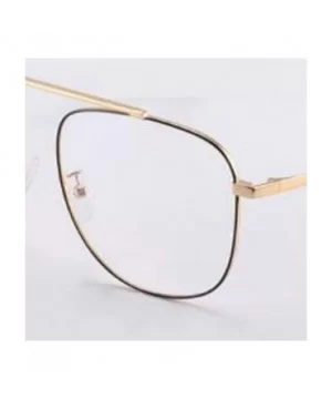 Retro metal frame glasses frame unisex fashion trend glasses frame - B - CZ18RY2QGXQ $48.34 Aviator