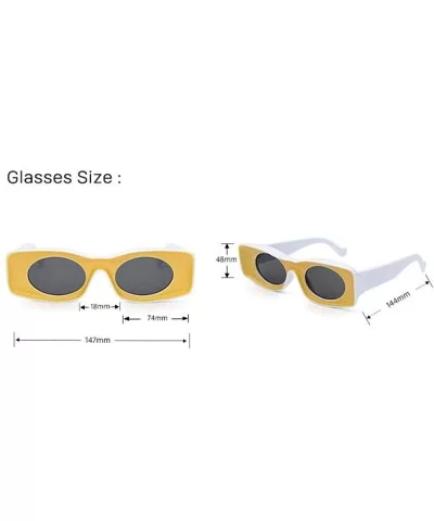 Double Colors Ins Popular Women Luxury Design Cat Eye Sun Glasses Men C4 - C2 - C218YZUHMZT $7.20 Aviator