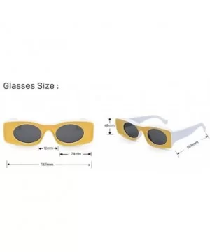 Double Colors Ins Popular Women Luxury Design Cat Eye Sun Glasses Men C4 - C2 - C218YZUHMZT $7.20 Aviator