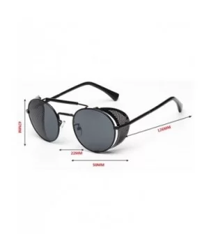 Round Frames Polarized Sunglasses for Women Men with Quality Glasses Case - Dark Gray - CH186DUX09Q $15.95 Round