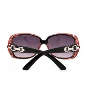 Womens Bifocal Lens Sunglasses Oversized Square Rhinestone Frame - Pink - C3126BK9P3H $6.80 Oversized