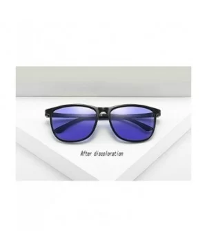 Ultralight Photochromic Sunglasses Polarized Discoloration - Purple - CT18Z0K4QMW $11.66 Square