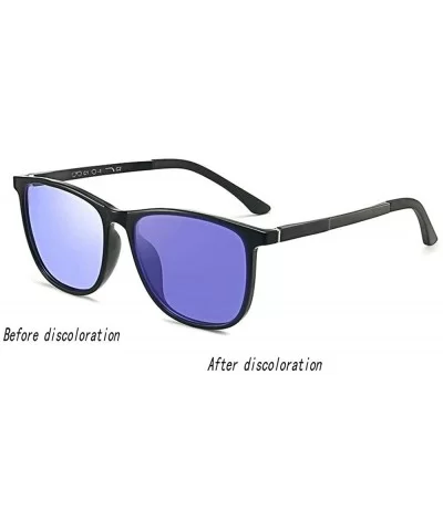 Ultralight Photochromic Sunglasses Polarized Discoloration - Purple - CT18Z0K4QMW $11.66 Square