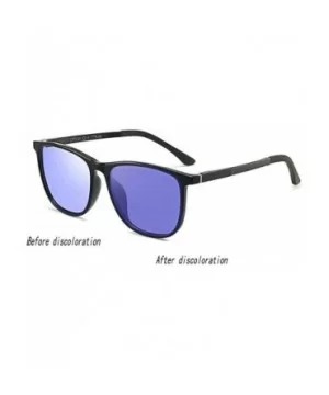 Ultralight Photochromic Sunglasses Polarized Discoloration - Purple - CT18Z0K4QMW $11.66 Square