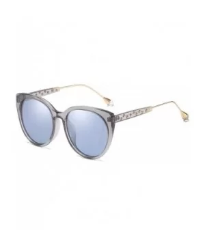 Oversized Cat Eye Women's Sunglasses Polarized Fashion Stars Metal Frame Vintage Eyewear - Grey - CB18OXG6TUA $9.86 Cat Eye