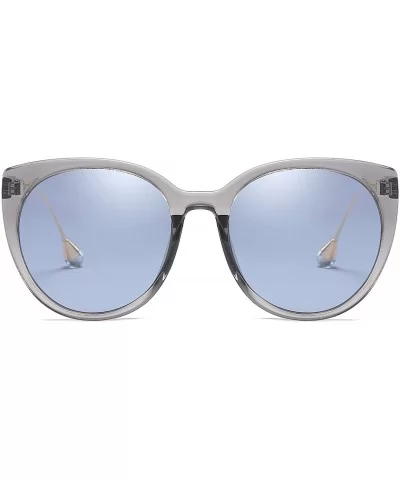 Oversized Cat Eye Women's Sunglasses Polarized Fashion Stars Metal Frame Vintage Eyewear - Grey - CB18OXG6TUA $9.86 Cat Eye