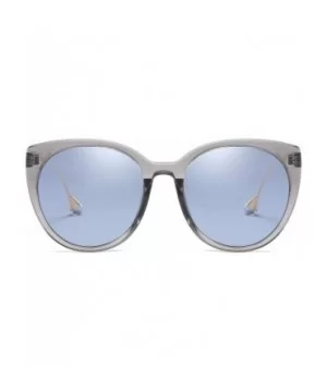 Oversized Cat Eye Women's Sunglasses Polarized Fashion Stars Metal Frame Vintage Eyewear - Grey - CB18OXG6TUA $9.86 Cat Eye