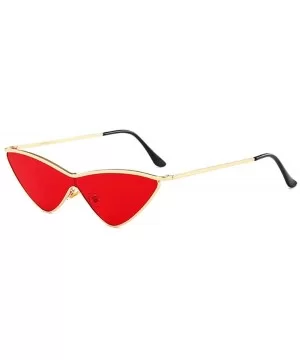 Triangle Cat Eye Sunglasses Wild Fashion Transparent Gradient Ocean Piece Sunglasses - CU18X8RO8MO $35.82 Cat Eye