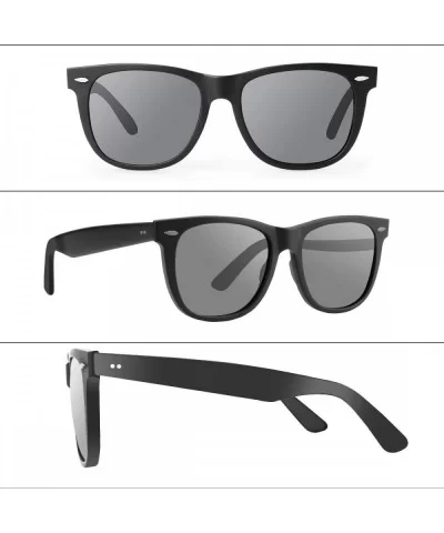 Glass Lens Fashion Sunglasses for Men and Women Black Plank Frame Metal Hinge Retro Driving Sports Sun Glasses - CQ1948QNTQ8 ...