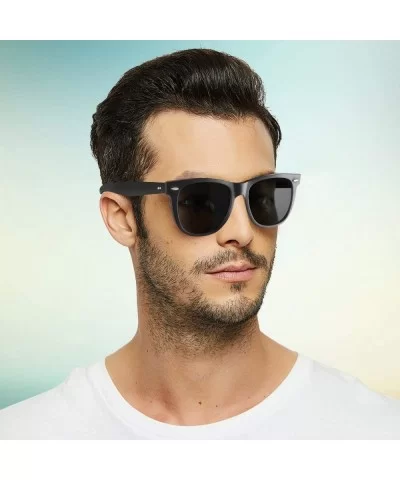 Glass Lens Fashion Sunglasses for Men and Women Black Plank Frame Metal Hinge Retro Driving Sports Sun Glasses - CQ1948QNTQ8 ...