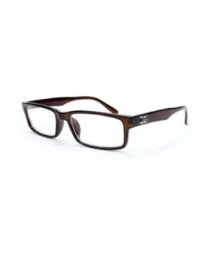 Hot Sellers Nerd Geeky Trendy Cosplay Costume Unique Clear Lens Fashionista Glasses - 1834 Brown - CD11OCCV47H $7.76 Square