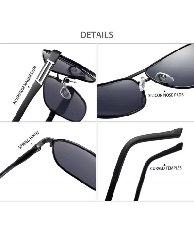 Polarized Sunglasses Aluminium Magnesium Accessories - Tea - CW18S9DDHHR $10.62 Aviator