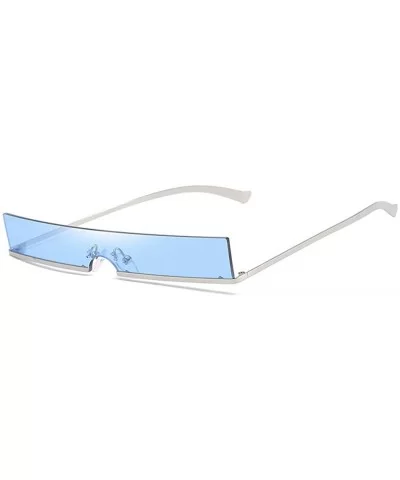 Sun Glasses Women Rimless Rectangle Sunglasses Summer Female Eyeglass UV400 Protection Sunglass - 4 - C418Y257726 $19.78 Semi...