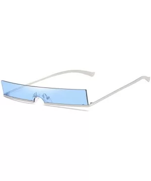 Sun Glasses Women Rimless Rectangle Sunglasses Summer Female Eyeglass UV400 Protection Sunglass - 4 - C418Y257726 $19.78 Semi...