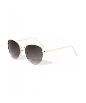 Thin Frame Round Butterfly Sunglasses - Smoke - C61972CWHNQ $8.66 Round