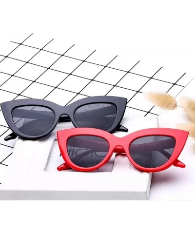 Men's Fashion Cat Eye Lady Sunglasses Retro Mod Style Retro Sunglasses (Color NO.7) - No.7 - CY1993R3Y79 $41.03 Cat Eye