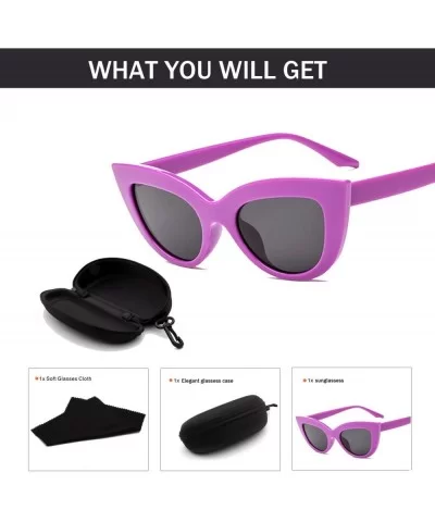 Men's Fashion Cat Eye Lady Sunglasses Retro Mod Style Retro Sunglasses (Color NO.7) - No.7 - CY1993R3Y79 $41.03 Cat Eye