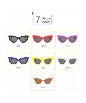 Men's Fashion Cat Eye Lady Sunglasses Retro Mod Style Retro Sunglasses (Color NO.7) - No.7 - CY1993R3Y79 $41.03 Cat Eye