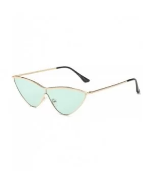 Women Fashion Retro Vintage Metal Cat Eye Sunglasses - Green - C918WSEM7CN $13.43 Goggle