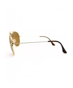 Polarized Sunglasses Unique Arched Top Aviators Thin Lite Metal Frame - Gold - C3186I5D6M0 $8.87 Aviator