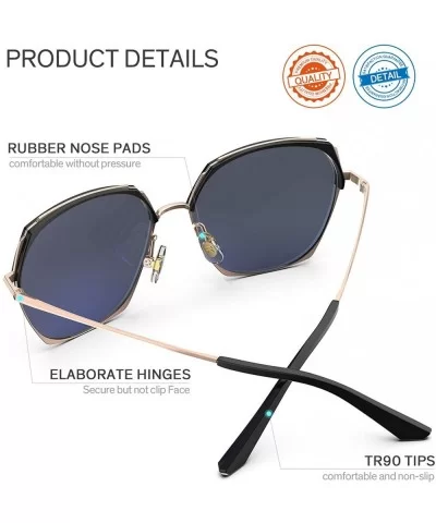 RIVBOS lentes moderno conducir protecci - Black Frame&blue Polarized Lens - CG18YHKCGWE $27.93 Butterfly