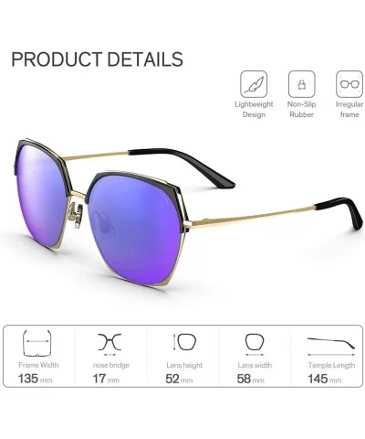 RIVBOS lentes moderno conducir protecci - Black Frame&blue Polarized Lens - CG18YHKCGWE $27.93 Butterfly