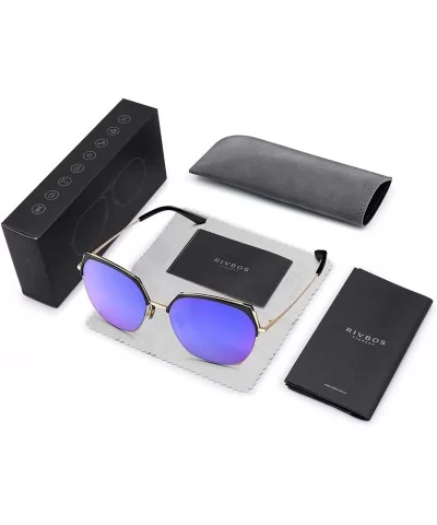 RIVBOS lentes moderno conducir protecci - Black Frame&blue Polarized Lens - CG18YHKCGWE $27.93 Butterfly