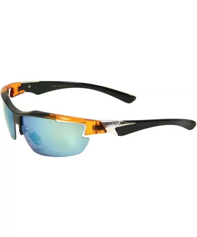 Department Store Discount Sports Mirror Sunglasses 0142 - Orange - C111LET5B8J $6.49 Sport