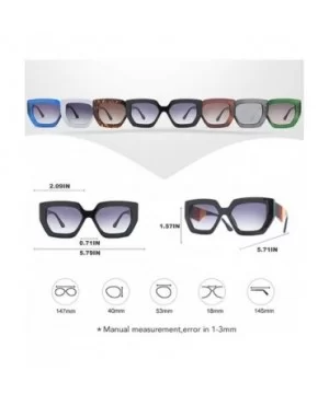 Oversized Cat Eye Sunglasses for Women Gradient Lens Eyeglasses UV400 - C2 White Gray - CT198KD8TNO $8.42 Oversized