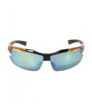 Department Store Discount Sports Mirror Sunglasses 0142 - Orange - C111LET5B8J $6.49 Sport