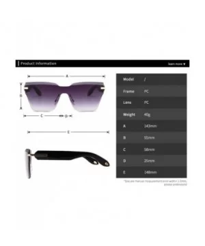 Oversized Personality Protection Sunglasses - Grey - C91997MDAEL $56.45 Oversized