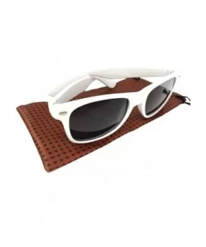 New Permium Mens & Womens polarized Sunglasses with Gray Lenses UV400 free Bag - White - C518SSDX2OR $4.46 Round