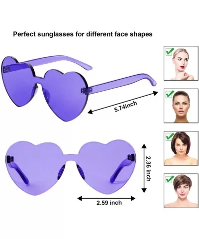 Rimless Sunglasses Transparent Frameless - CJ18O5GOQOK $14.59 Rimless