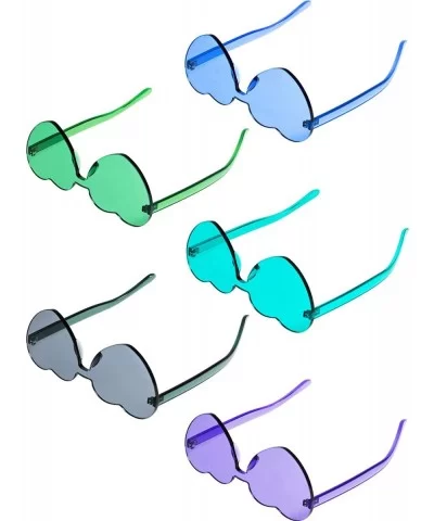 Rimless Sunglasses Transparent Frameless - CJ18O5GOQOK $14.59 Rimless