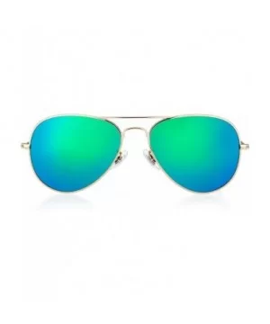 Linno Classic Polarized Sunglasses for Men Women Metal Frame UV400 Protection - Blue - CL18KIW6OCW $6.01 Aviator