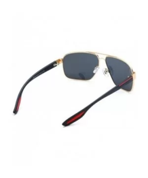 Classic Polarized Men's Sunglasses- Vintage Framed Sunglasses Men's Sunglasses - B - CT18SM96IMM $35.00 Aviator