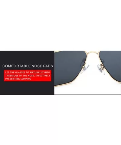 Classic Polarized Men's Sunglasses- Vintage Framed Sunglasses Men's Sunglasses - B - CT18SM96IMM $35.00 Aviator