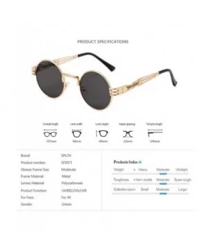 New Fashion Retro Steampunk Round Metal Sunglasses Men And Women Double Spring Leg Colorful Eyewear UV400 - CD197A3070K $28.3...