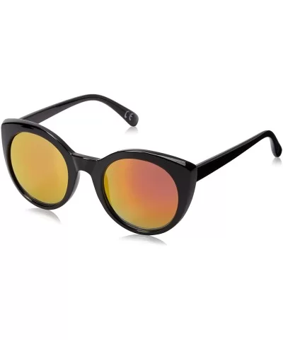 Women's Ellie Mrf Cat-Eye Sunglasses - Black/Fuschia Mirror - 50.2 mm - C512NBWXMBA $17.07 Cat Eye