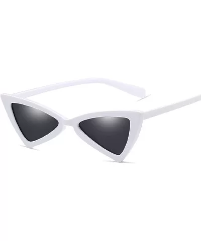 Classic style Triangle Sunglasses for Men or Women AC PC UV400 Sunglasses - White - CV18T2WLHD5 $13.47 Oversized