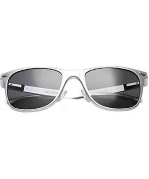 Retro Classic Aluminum Magnesium Frame Polarized Sunglasses - White - C71802ARCTE $15.55 Wayfarer