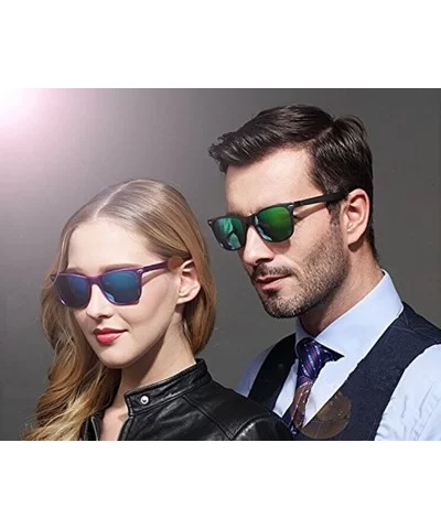 Retro Classic Aluminum Magnesium Frame Polarized Sunglasses - White - C71802ARCTE $15.55 Wayfarer