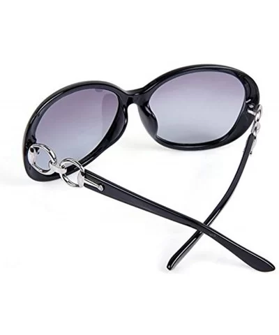 Sunglasses Women Large Frame Glasses Eyewear UV protection Goggles - Black - CA184C03ZHZ $6.08 Goggle